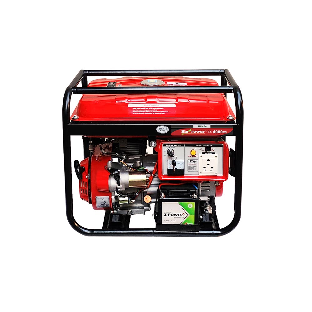 3.5 KVA Portable Generator, Model GE-4000RS, Petrol Run, Recoil & Self Start